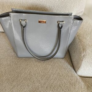 💥SALE💥 KATE SPADE GRAY PATENT LEATHER TOTE